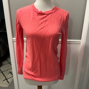 Banana Republic Extra Fine Merino Orange Sweater Size M